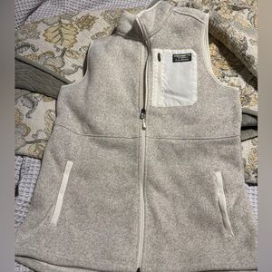 L.L. Bean Women’s Beige Fleece Vest